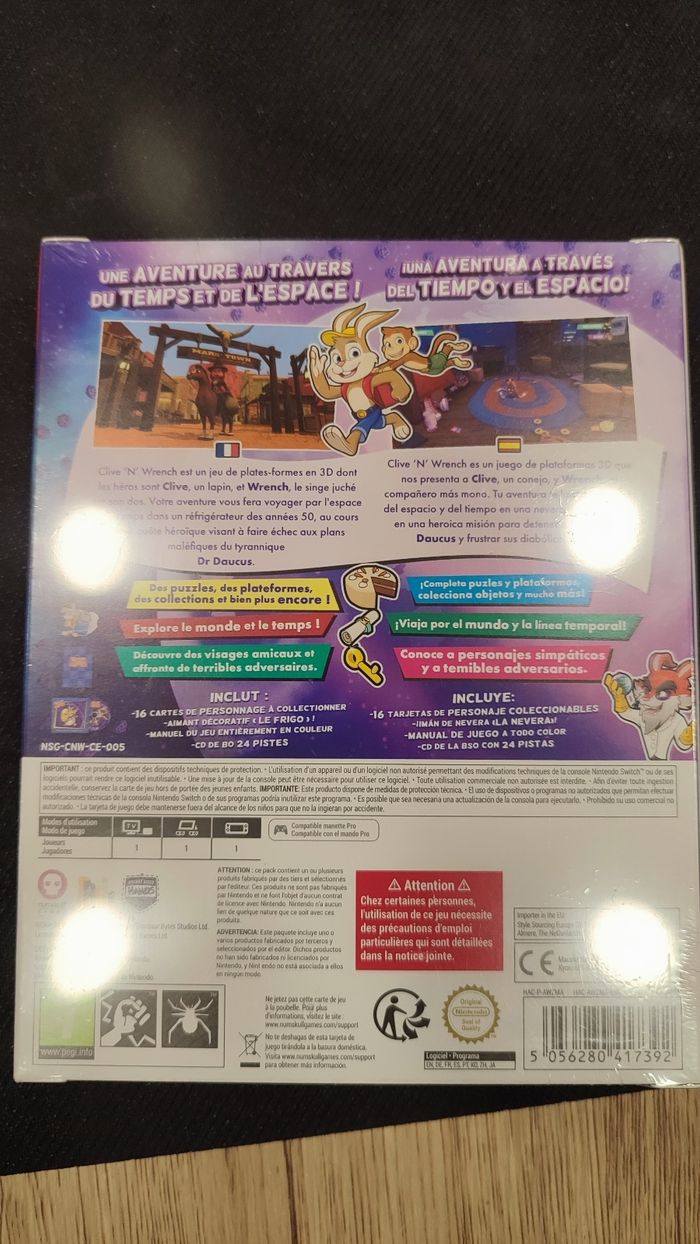 Clive N' Wrench édition collector Switch NEUF - photo numéro 3