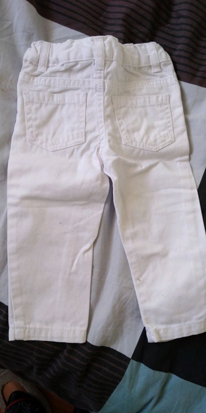 Jeans blanc 12 mois - photo numéro 2