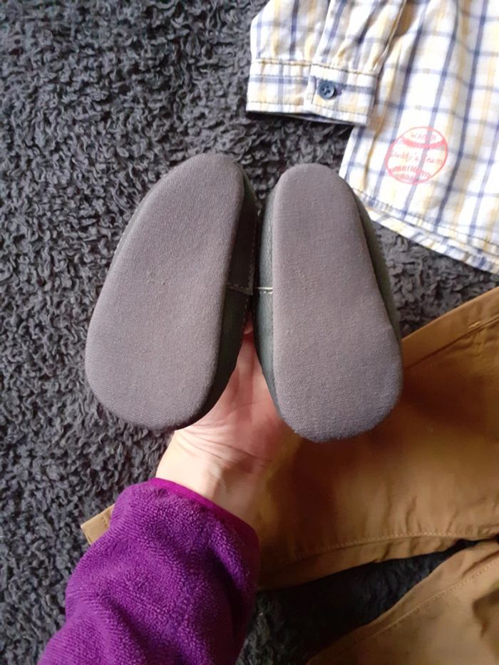 Ensemble chemise carreaux pantalon +chaussures - photo numéro 5