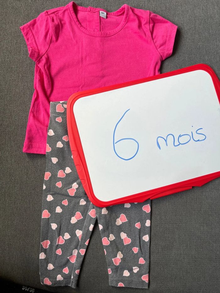 Ensemble legging + teeshirt 6 mois