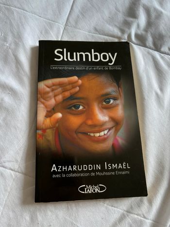 Livre slumboy l’extraordinaire destin d’un enfant de Bombay azharuddin Ismael y2k 00s