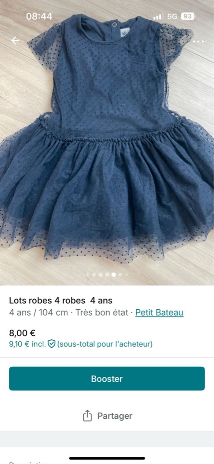 Lots robes 4 robes 4 ans - photo numéro 3