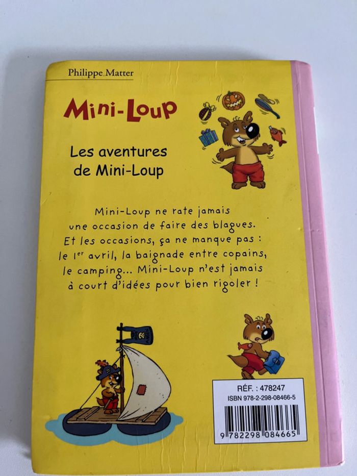 Livre Mini loup bibliothèque rose - photo numéro 2