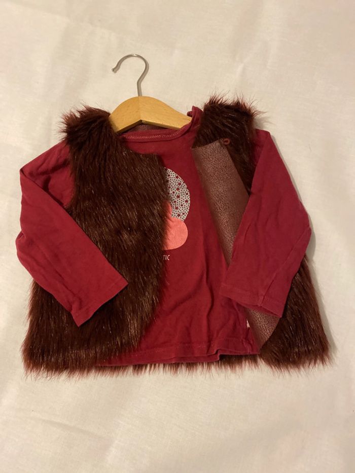 Ensemble veste + haut okaidi 18 mois - photo numéro 2