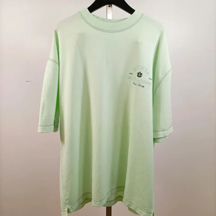 T-shirt oversize vert menthe Riviera Sports Academy Monaco France Taille M homme A809 - photo numéro 5