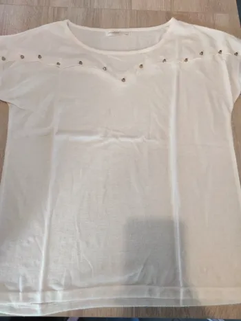 T-shirt beige/crème