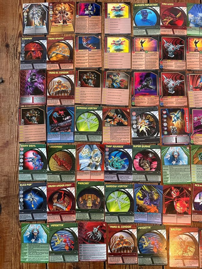 Gros lot de 62 cartes Bakugan de collection officielles collector jeu de figurines - photo numéro 2