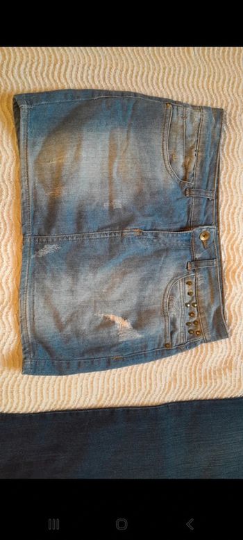 Mini jupe en jeans