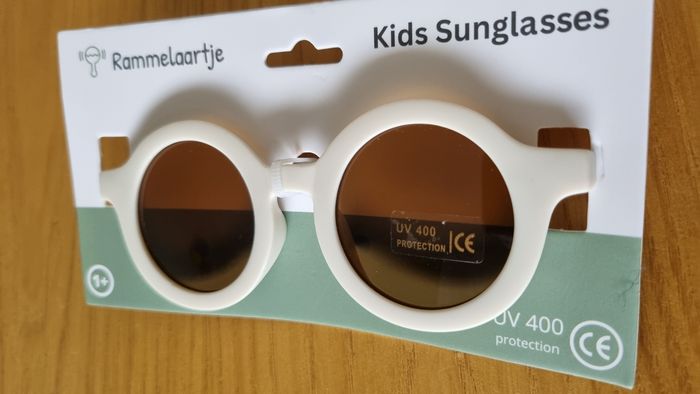 Lunettes enfant rondes blanc cassé uv400 neuf - photo numéro 3