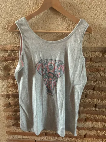 Débardeur gris éléphant