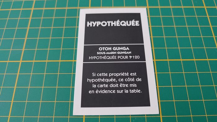 Propriété Otoh Gunga Sous-marin Gungan jeu de société Monopoly Star Wars épisode 1 #A81 - photo numéro 2