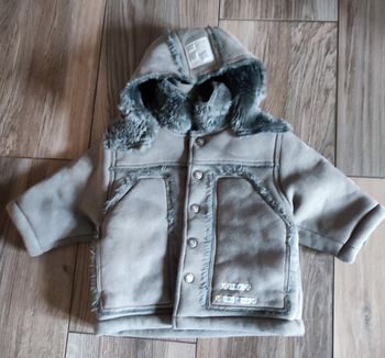Manteau blouson aviateur Miniman 12 mois neuf