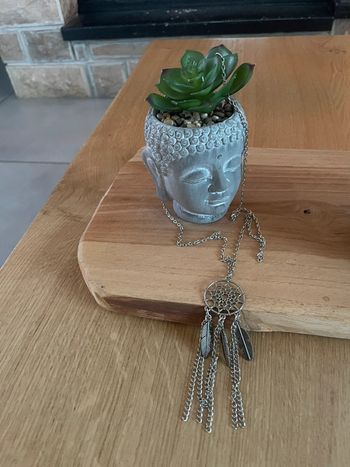 Sautoir argenté attrape rêve