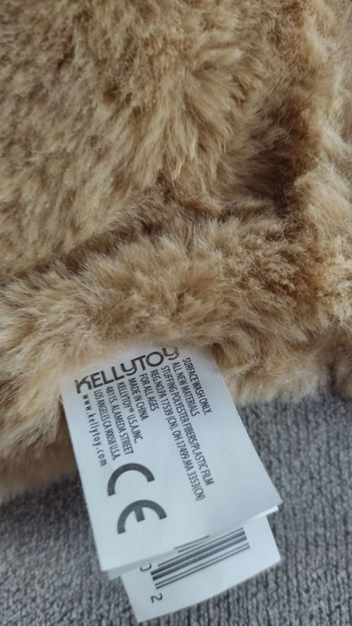 Doudou peluche Kellytoy bébé lion hochet - photo numéro 6
