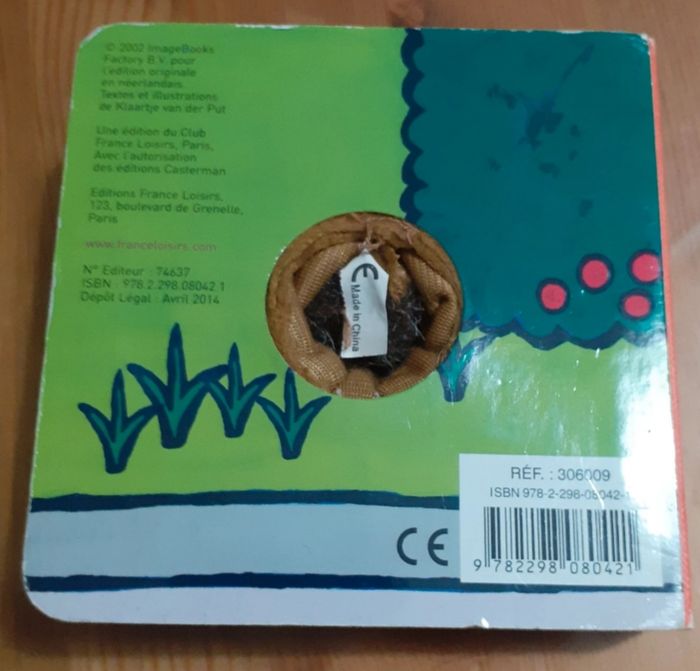 Livre marionnette 1er âge - photo numéro 2