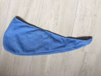 Serviette turban bleue neuve