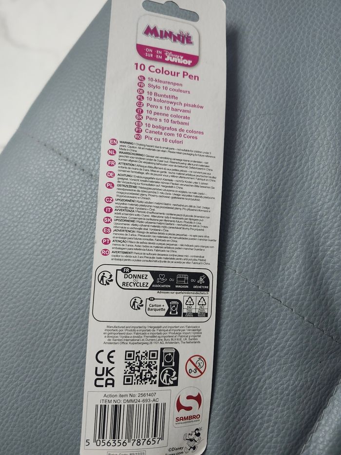 Stylo 10 couleurs Minnie - neuf - photo numéro 2