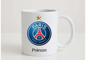 Mug personnalisé psg  avec votre nom