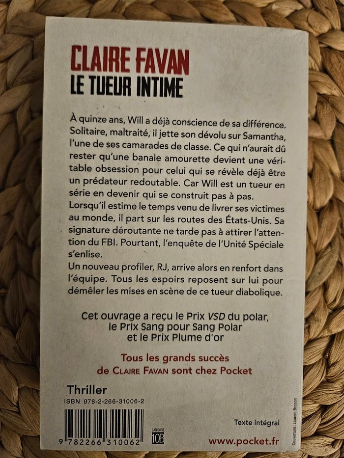 Thriller de Claire Favan Le tueur intime - photo numéro 2