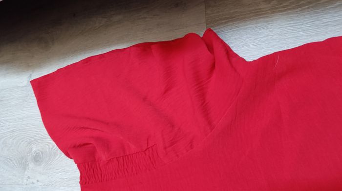 T shirt rouge femme manches bouffantes - photo numéro 5