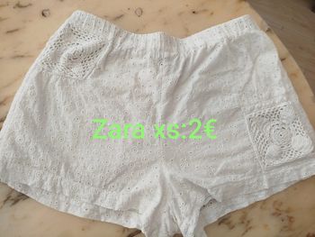 Short Zara broderie anglaise
