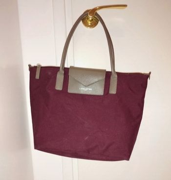 Sac porté main Lancaster synthétique bordeaux tbe