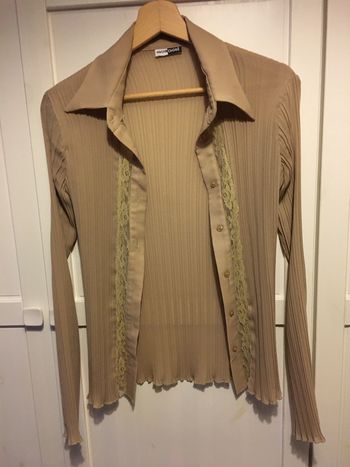 Chemisier marron clair