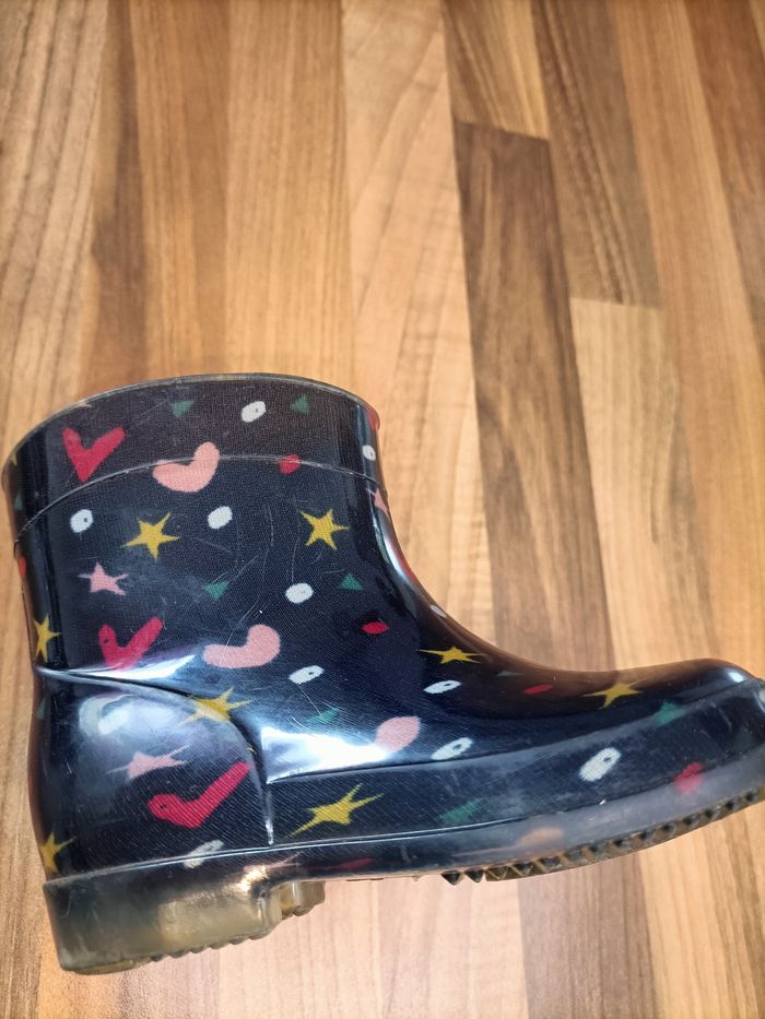 Bottes de pluie marine avec motifs coeurs et étoiles 20 - photo numéro 6