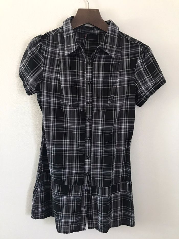 Tunique chemise à carreaux
