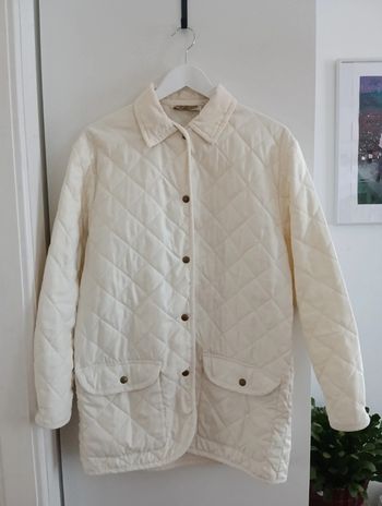 Veste matelassée blanche vintage