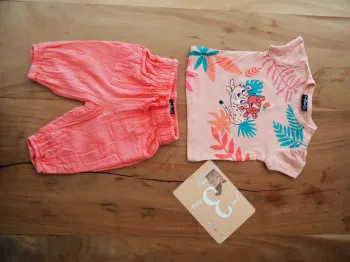 Ensemble Pantalon + T-Shirt Influx fille 3 mois
