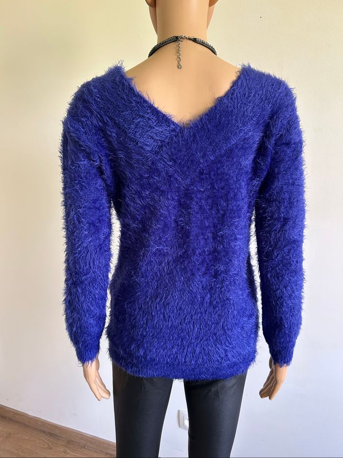 Pull bleu tout doux à manches longues Morgan taille M comme neuf - photo numéro 5