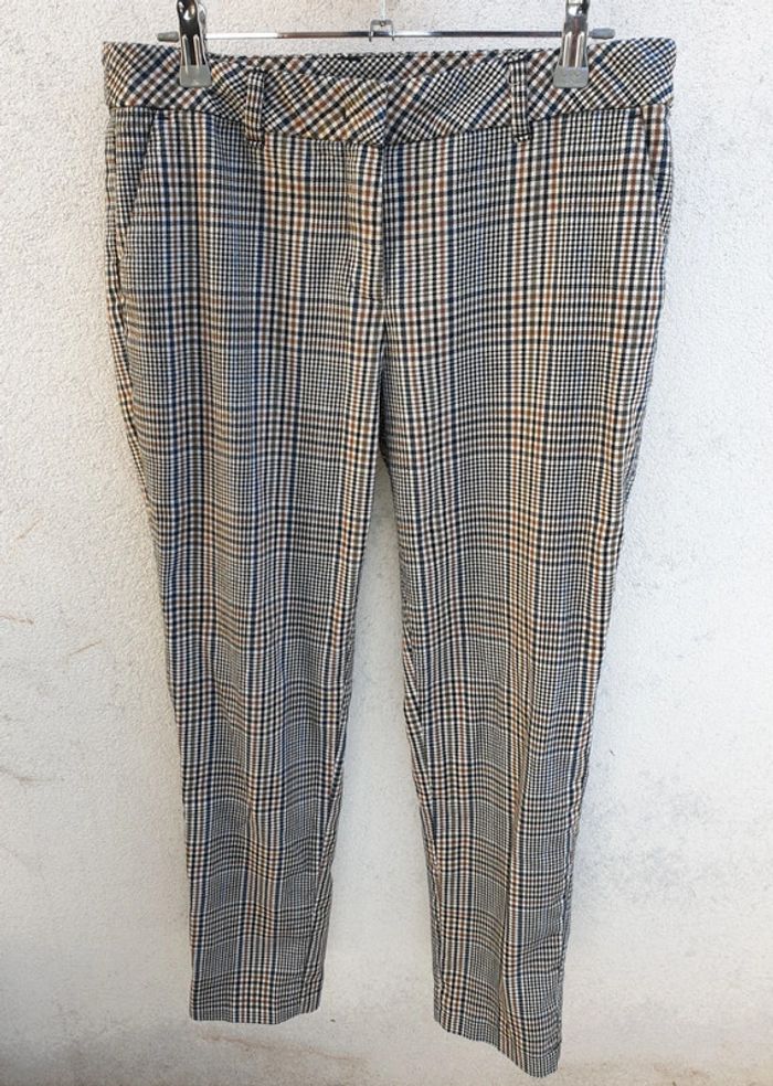 Pantalon tissus carreaux prince de Galles