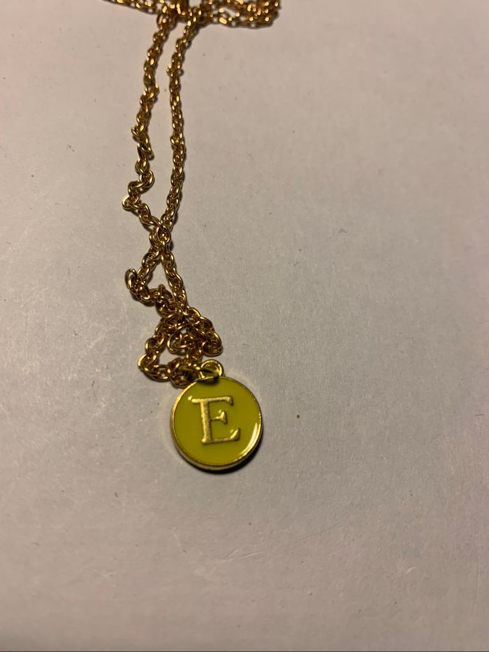 Collier initiale E - photo numéro 2