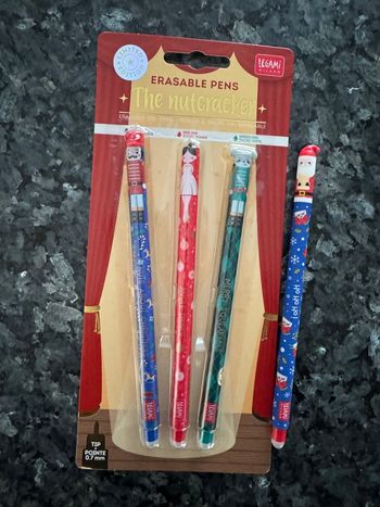 Pack Noël Legami 4 stylos dont 1 Père Noël rare