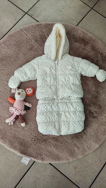 Combinaison blanche or Kiabi 1 mois