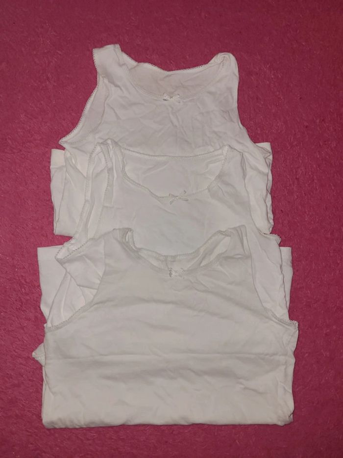 Lot de 3 débardeur blanc