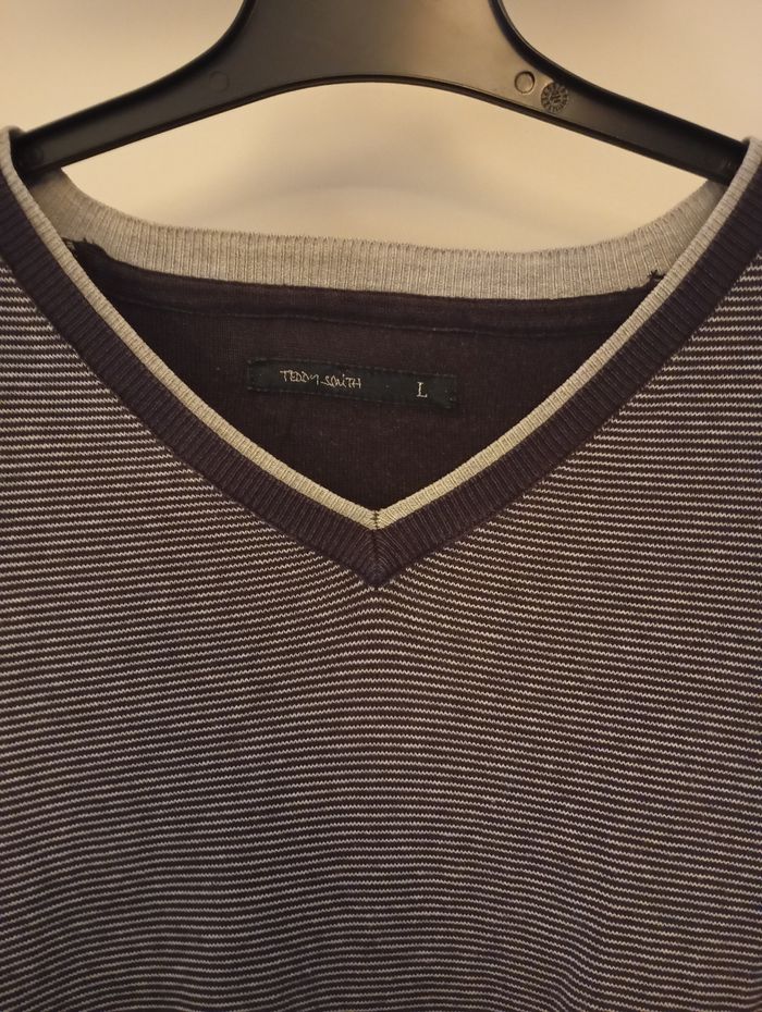 Pull homme col V Teddy Smith - photo numéro 2