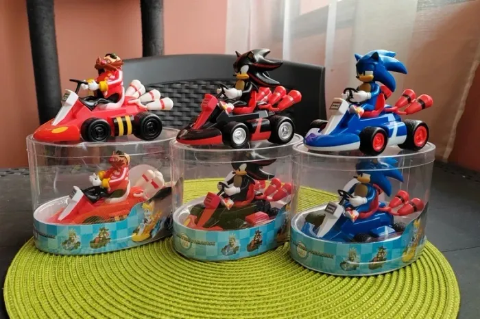 Lot de Figurines Sonic, Shadow, Eggman ( robotnik ) - Mario Kart à propulsion - Nintendo, Wii - photo numéro 4