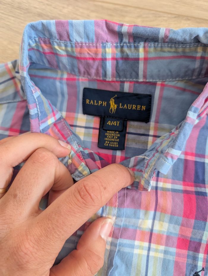 Lot de 3 chemises Ralph Lauren, polo 4/5 ans - photo numéro 7