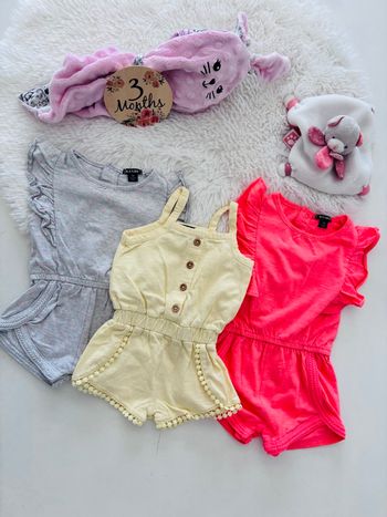 Lot Combi short bébé fille 