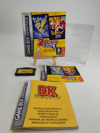 Game boy Advance GBA Nintendo titeuf 2 jeux en 1 mega compet ze gag machine