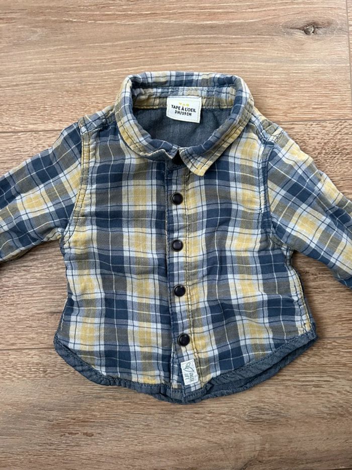 Ensemble jean chemise 3 mois - photo numéro 5