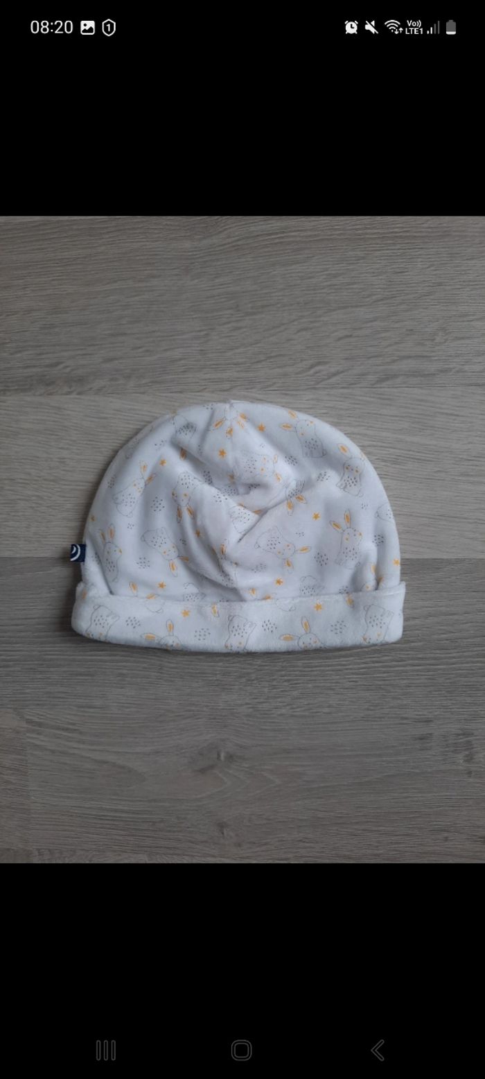 Pyjama velours + bonnet 6 mois - photo numéro 5