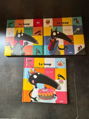 Lot de 3 livre Le Loup Auzou