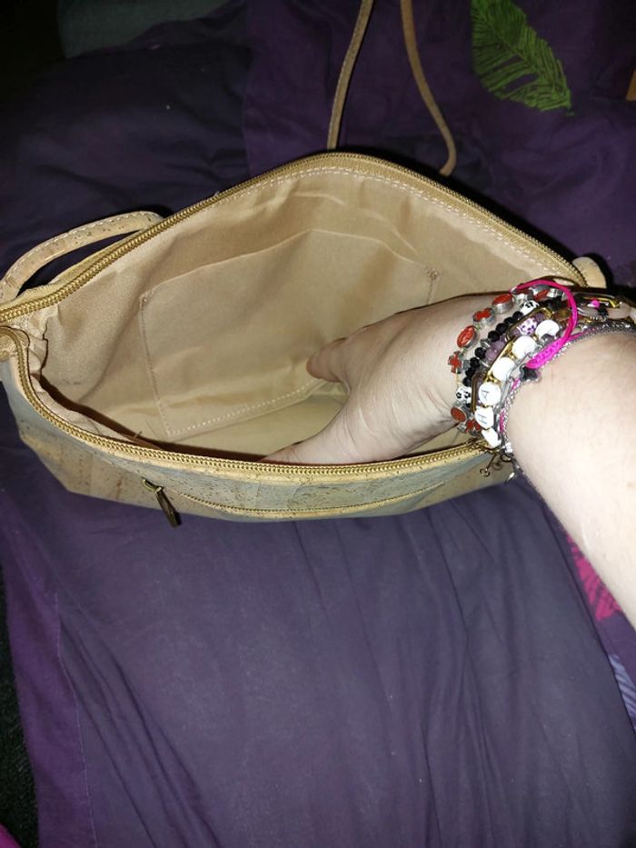 Sac bandoulière en liège neuf - photo numéro 3