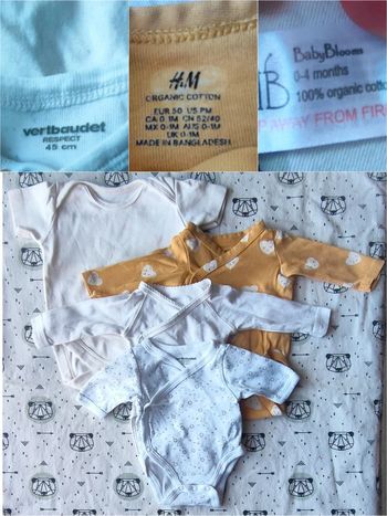 Lot de bodies taille naissance