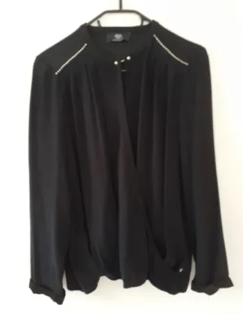 Blouse manches longues cache-coeur Ring Le Temps des Cerises taille S