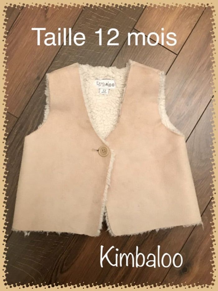 Gilet sans manche intérieur fourré - taille 12 mois