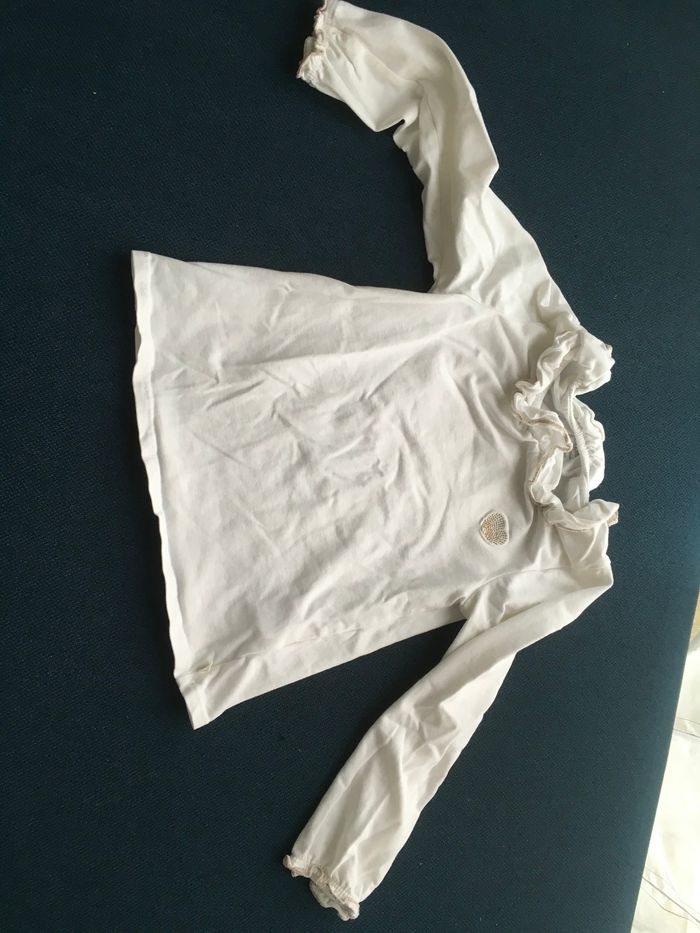 3  tee shirt manches longues avec petit col - photo numéro 2